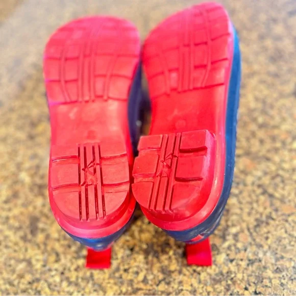 Joules Wellibob Navy Rain Shoes with Dog Print Sz: US10 UK8 EU42 Slip-On - Picture 2 of 9